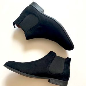 H&M men velvet texture dress shoe